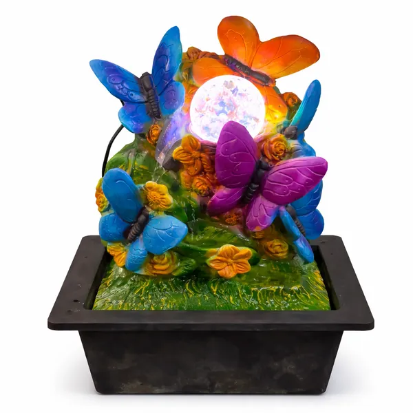 Multicolor_Indoor_Tabletop_Water_Fountain_With_Led_Crystal_Ball_&_Colorful_Butterflies_For_Home,_Office,_Living_Room_&_Meditation_Decor