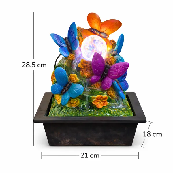 Multicolor_Indoor_Tabletop_Water_Fountain_With_Led_Crystal_Ball_&_Colorful_Butterflies_For_Home,_Office,_Living_Room_&_Meditation_Decor