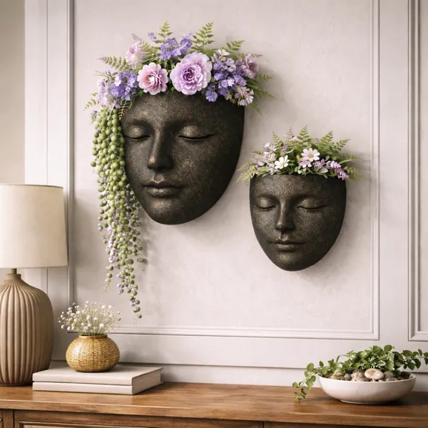 Black_And_Golden_Serenity_Face_Wall_Planter_Set_|_Modern_Resin_Face_Wall_Hanging_Flower_Pots_without_flowers_