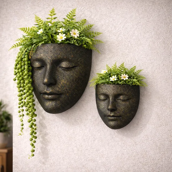 Black_And_Golden_Serenity_Face_Wall_Planter_Set_|_Modern_Resin_Face_Wall_Hanging_Flower_Pots_without_flowers_