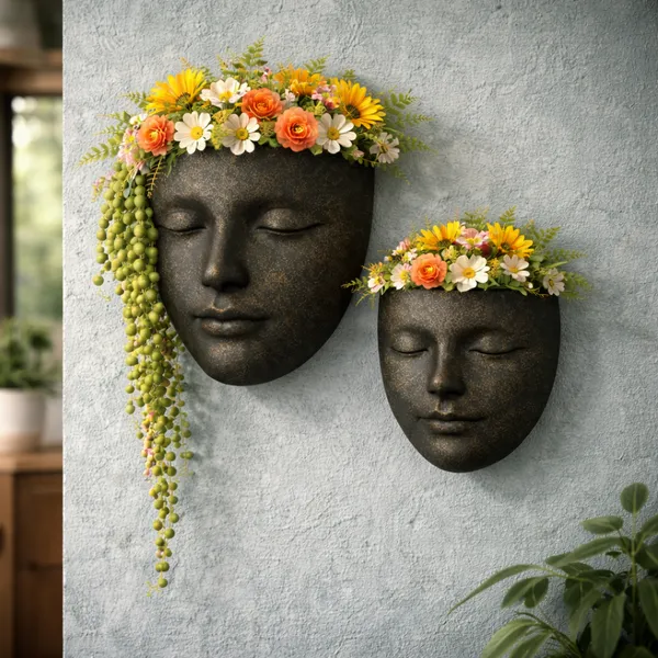 Black_And_Golden_Serenity_Face_Wall_Planter_Set_|_Modern_Resin_Face_Wall_Hanging_Flower_Pots_without_flowers_