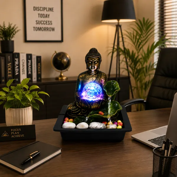 Shankhcraft_Buddha_Water_Fountain_with_LED_Crystal_Ball_|_Indoor_Tabletop_Water_Fountain_for_Home_Decor_|_Polyresin_Meditation_Fountain_for_Living_Room,_Office_&_Gift