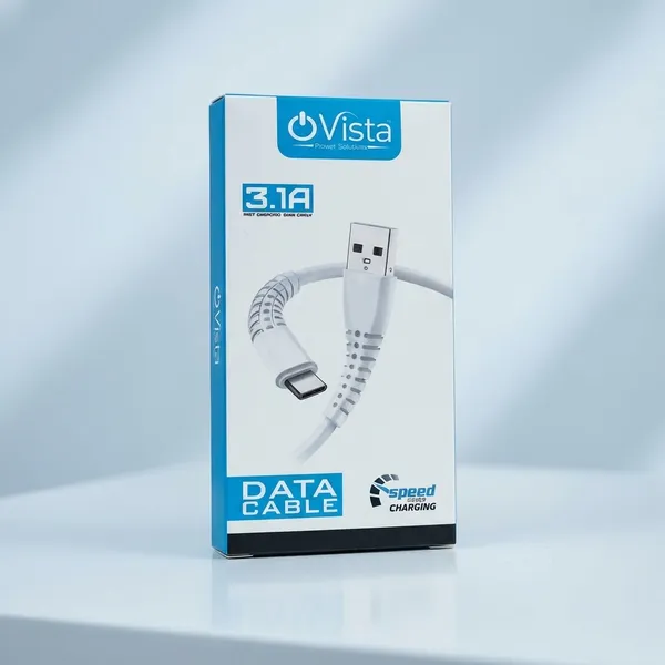 White_3.1A_V8_Cable_For_Mobile_Phones
