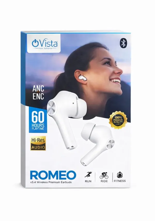 White_Romeo_Earbuds_For_Mobile_Users