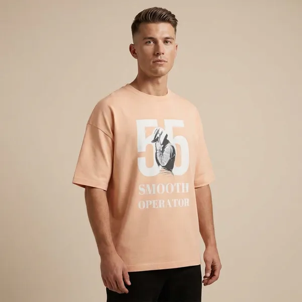 Peach_Cotton_Premium_T_Shirt