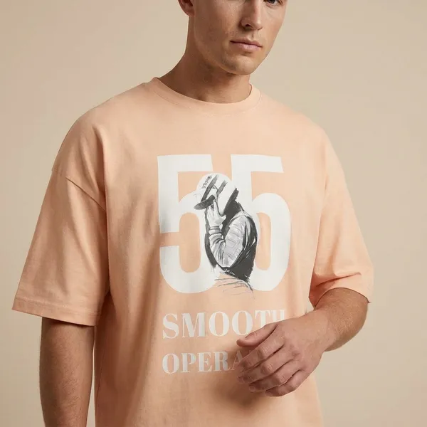 Peach_Cotton_Premium_T_Shirt