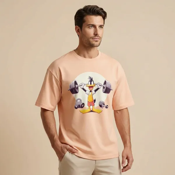 Peach_Cotton_Premium_T_Shirt