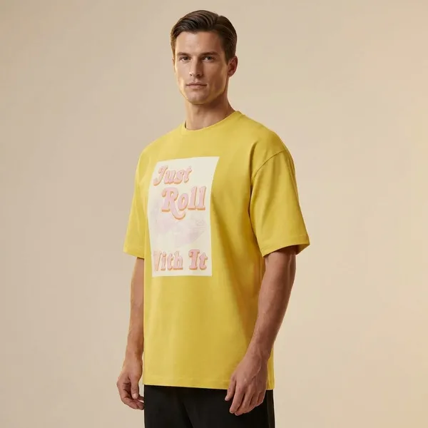 Mustard_Yellow_Cotton_Premium_T_Shirt