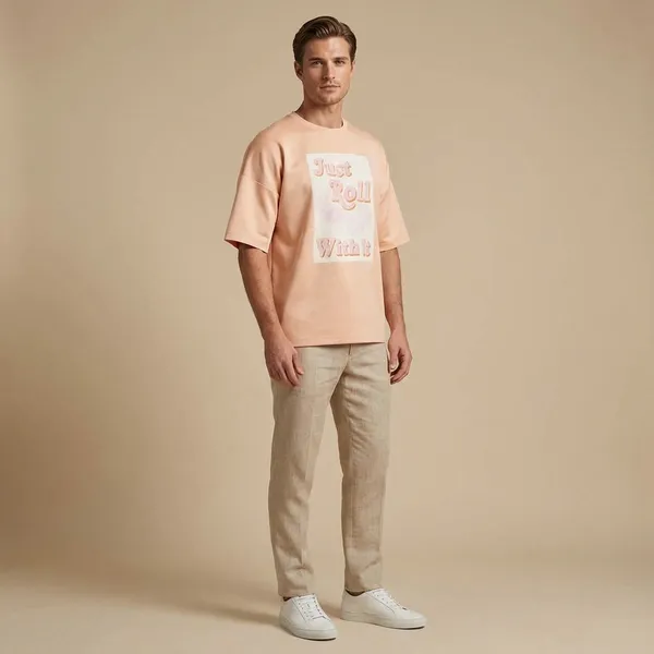 Peach_Cotton_Premium_T_Shirt