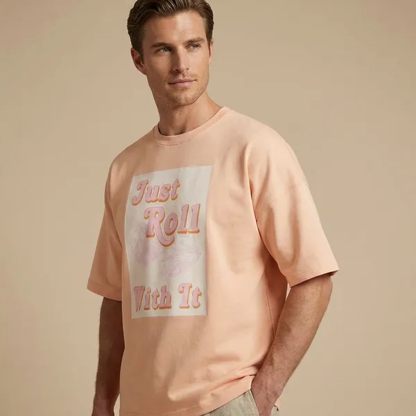 Peach_Cotton_Premium_T_Shirt