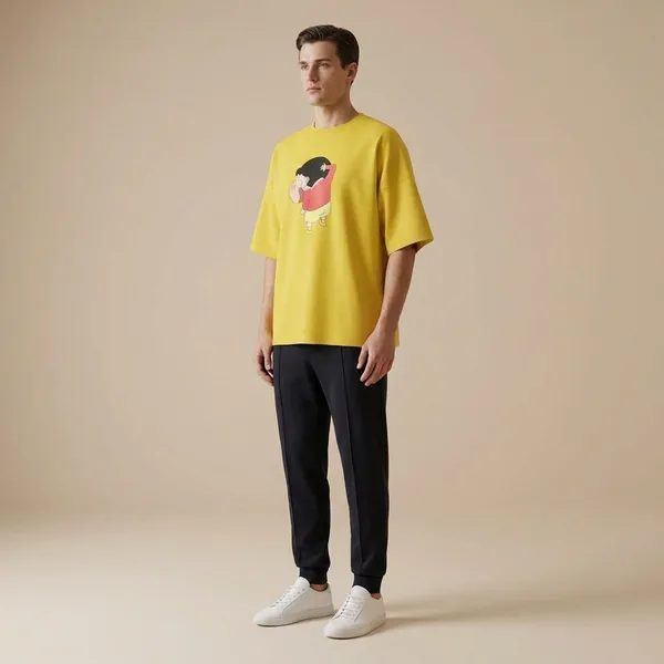 Mustard_Yellow_Cotton_Premium_T_Shirt