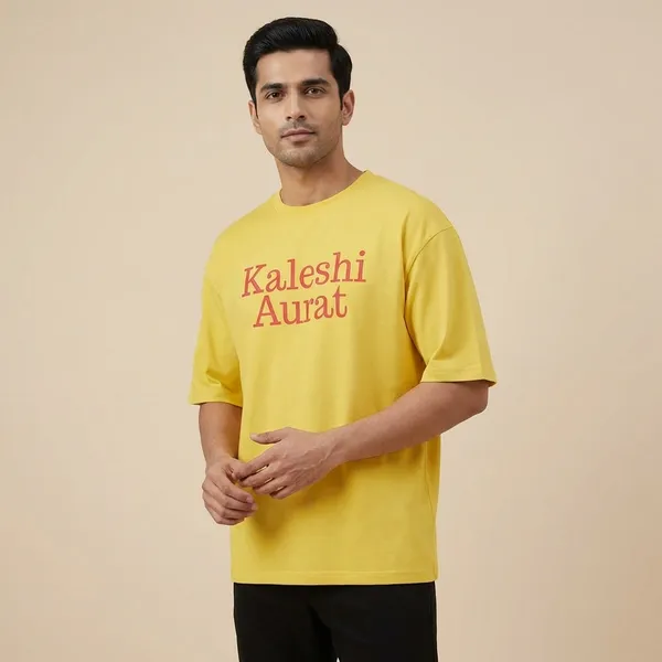 Mustard_Yellow_Cotton_Premium_T_Shirt