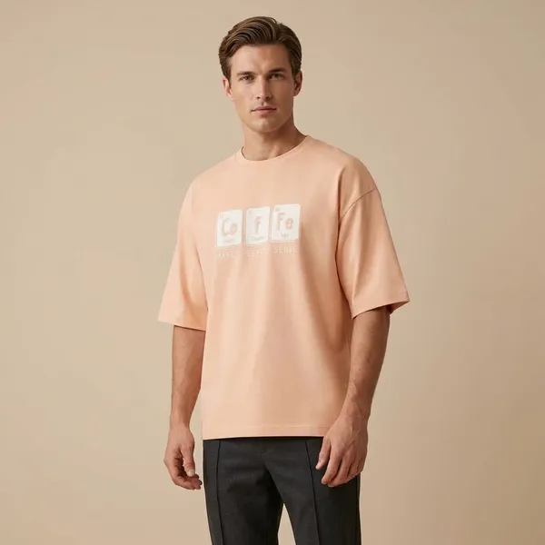 Peach_Cotton_Premium_T_Shirt
