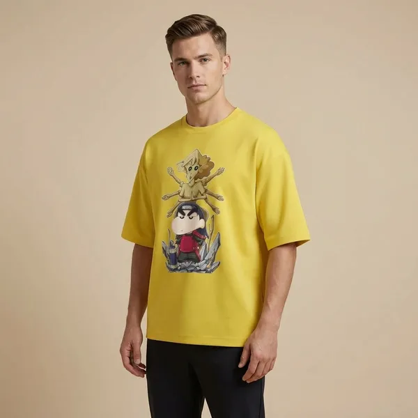 Mustard_Yellow_Cotton_Premium_T_Shirt