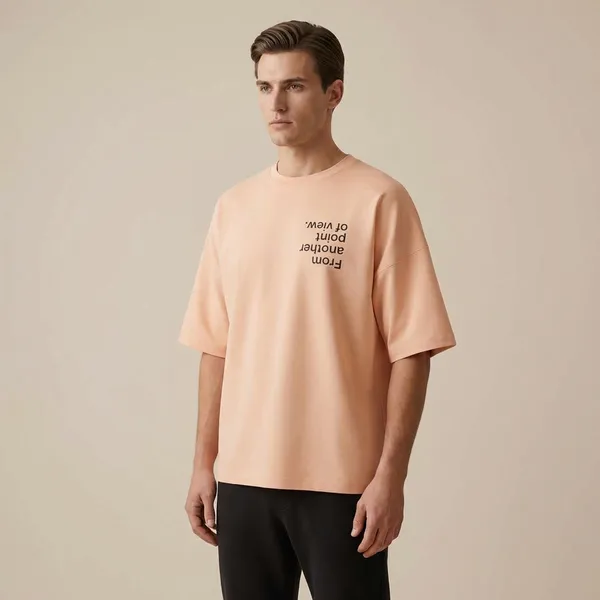 Peach_Cotton_Premium_T_Shirt