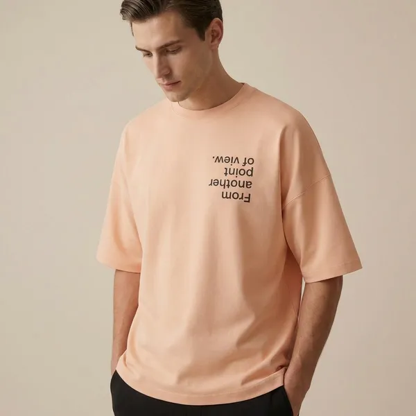Peach_Cotton_Premium_T_Shirt