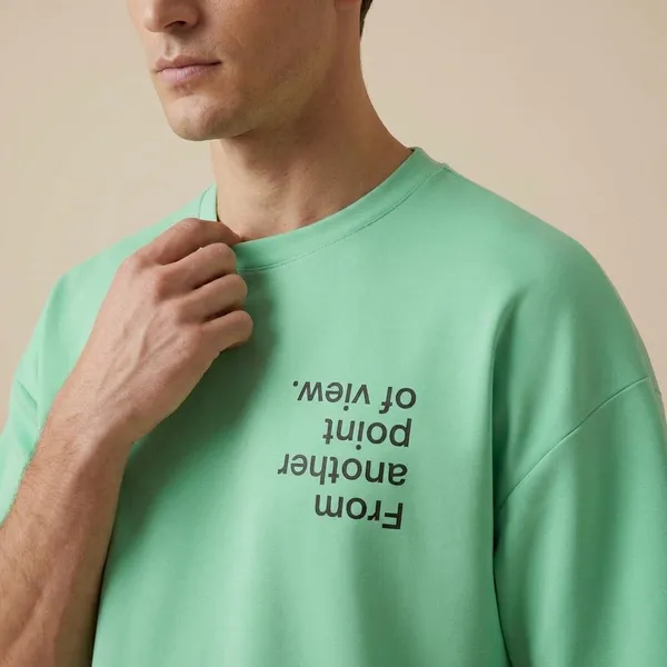 Pista_Green_Cotton_Premium_T_Shirt