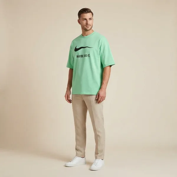 Pista_Green_Cotton_Premium_T_Shirt