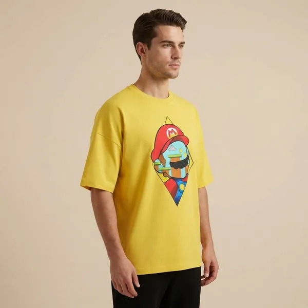 Mustard_Yellow_Cotton_Premium_T_Shirt