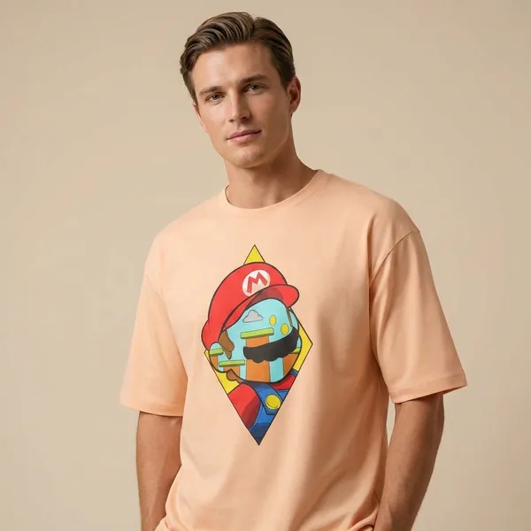 Peach_Cotton_Premium_T_Shirt