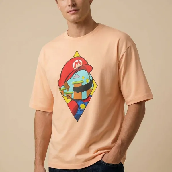 Peach_Cotton_Premium_T_Shirt