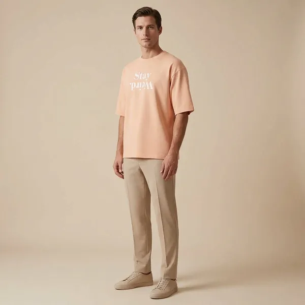 Peach_Cotton_Premium_T_Shirt