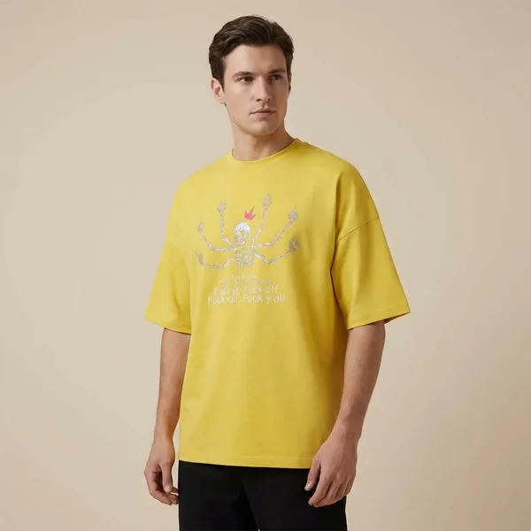 Mustard_Yellow_Cotton_Premium_T_Shirt