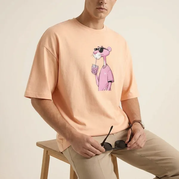Peach_Cotton_Premium_T_Shirt