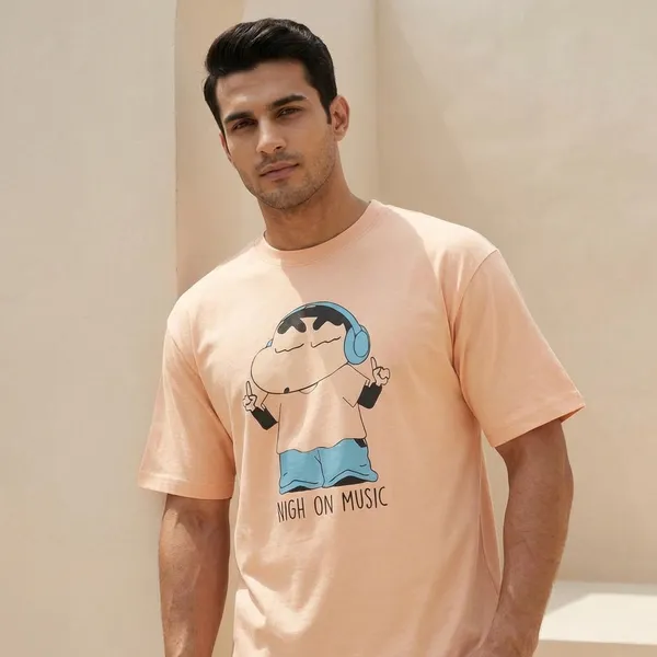 Peach_Cotton_Premium_T_Shirt