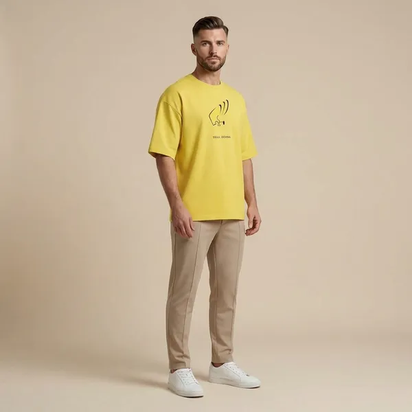 Mustard_Yellow_Cotton_Premium_T_Shirt