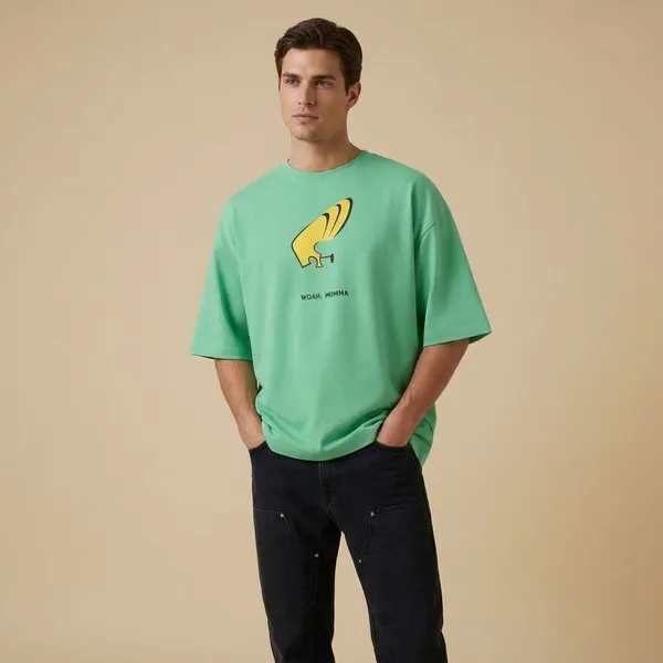 Pista_Green_Cotton_Premium_T_Shirt