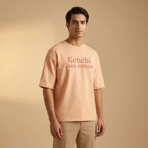 Peach_Cotton_Premium_T_Shirt