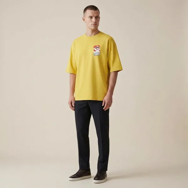 Mustard_Yellow_Cotton_Premium_T_Shirt