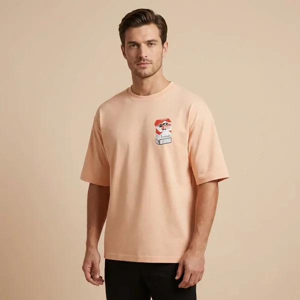 Peach_Cotton_Premium_T_Shirt