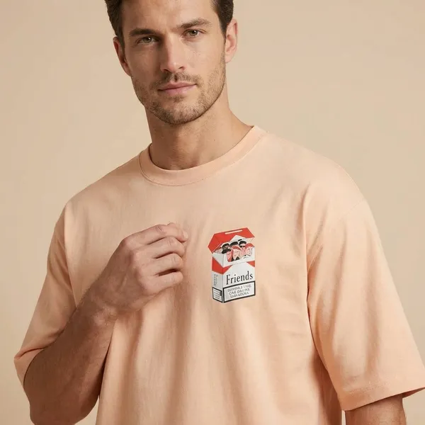 Peach_Cotton_Premium_T_Shirt