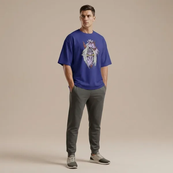 Blue_Cotton_Premium_T_Shirt