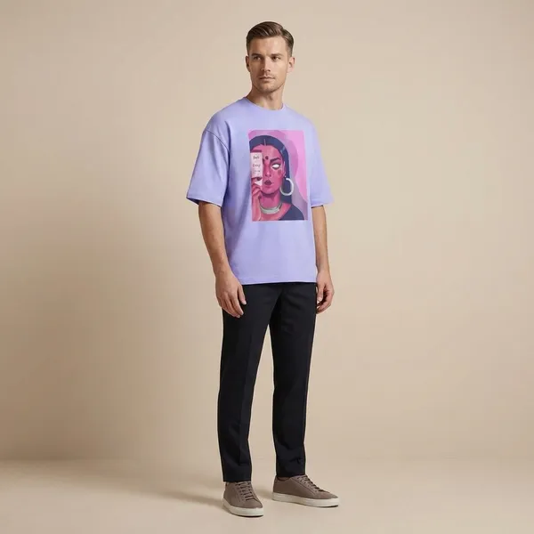 Lavender_Cotton_Premium_T_Shirt