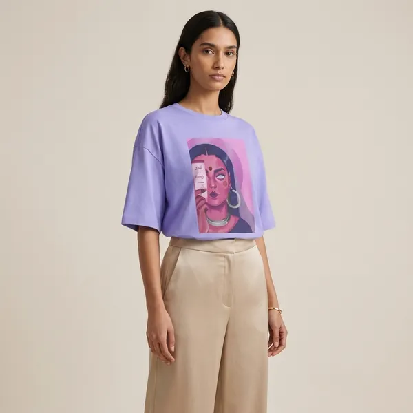 Lavender_Cotton_Premium_T_Shirt