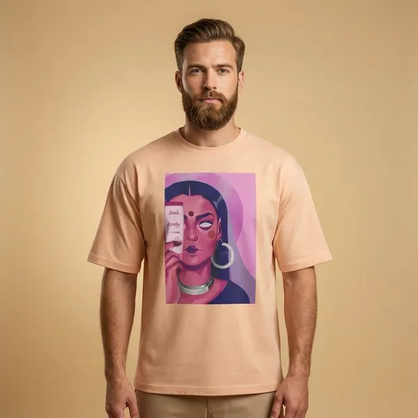 Peach_Cotton_Premium_T_Shirt