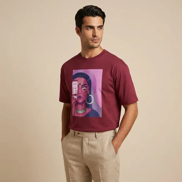 Maroon_Cotton_Premium_T_Shirt