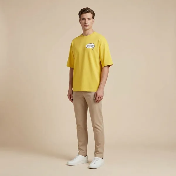 Mustard_Yellow_Cotton_Premium_T_Shirt