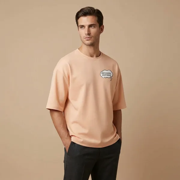 Peach_Cotton_Premium_T_Shirt