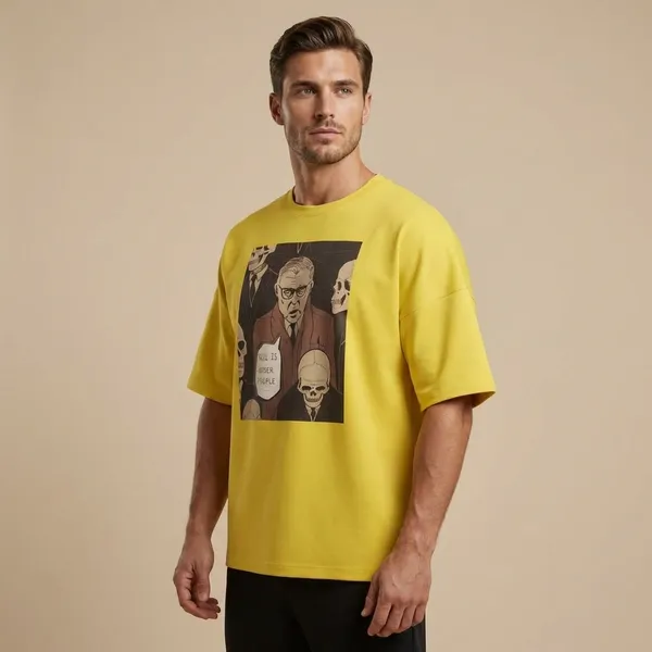 Mustard_Yellow_Cotton_Premium_T_Shirt