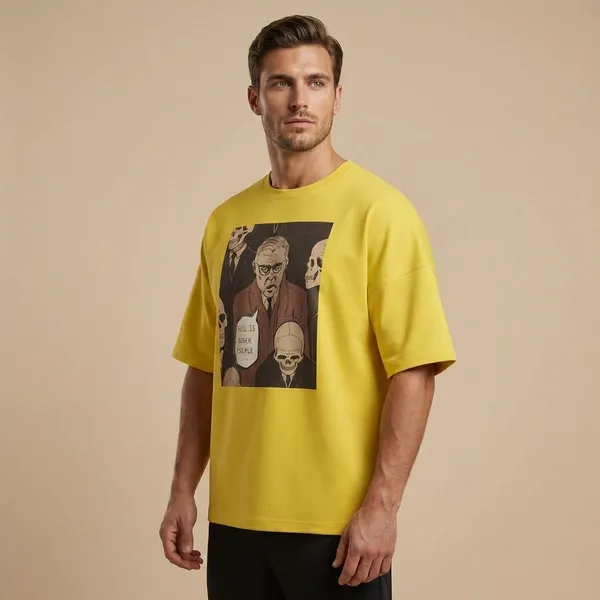 Mustard_Yellow_Cotton_Premium_T_Shirt