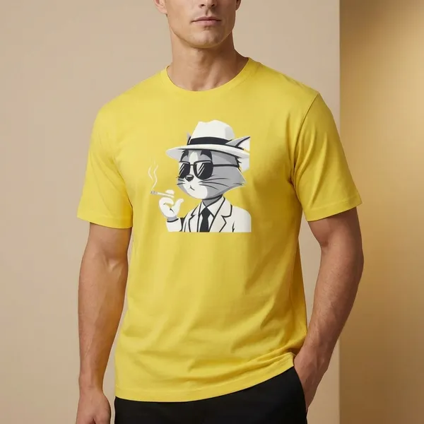 Mustard_Yellow_Cotton_Premium_T_Shirt