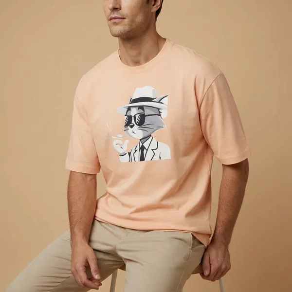 Peach_Cotton_Premium_T_Shirt