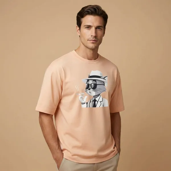 Peach_Cotton_Premium_T_Shirt
