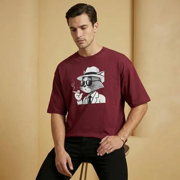 Maroon_Cotton_Premium_T_Shirt