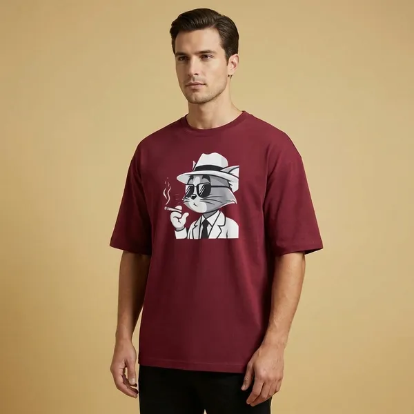 Maroon_Cotton_Premium_T_Shirt
