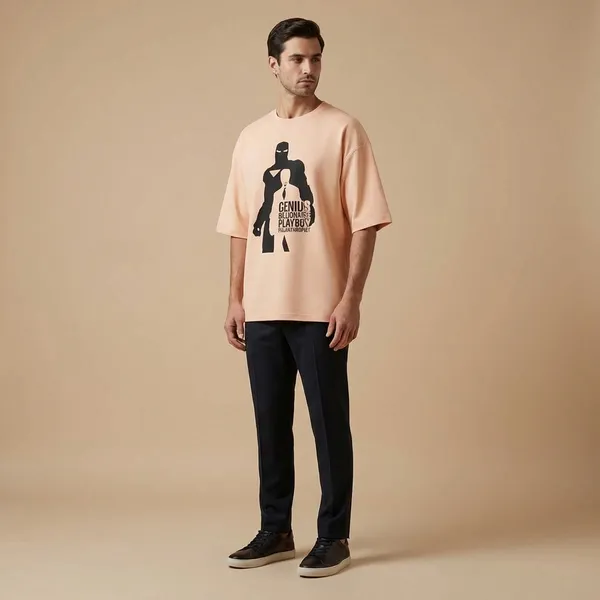 Peach_Cotton_Premium_T_Shirt